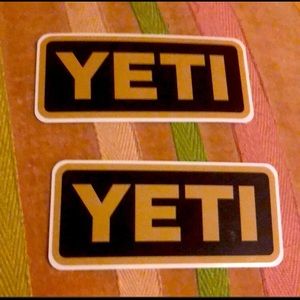 YETI 2 Black&Tan Stickers
